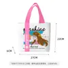 Nova Moda Desenho Animado Bolsa de Lona Grossa Bolsa de Ombro Bolsa de Estudante Bolsa de Armazenamento para Viagem de Primavera Bolsa de Lona Ins