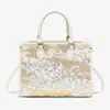 Nuevo Bolso de Mano para Mujer Estilo Chino Grulla de Mil Plumas Blanco Crudo Modelo Nuevo 2026 Estilo Nacional Jacquard Vintage Gran Capacidad Bolso de Hombro Cruzado