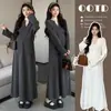 Traje de Maternidad Nuevo Otoño/Invierno 2026 Cuello en V Moda Falda Holgada Traje de Maternidad