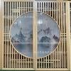 Fabricantes de origen nueva pared divisoria de madera maciza china sala de estar calado celosía porche pintura de hilo pantalla