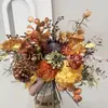 Flores Artificiais na Cor de Café, Flores Secas, Itens de Decoração para Casa, Vitrines de Lojas de Roupas de Alta Qualidade, Atacado para Fabricantes, Transfronteiriço