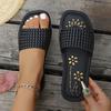 Sandalias planas versátiles de moda sin cordones antideslizantes estilo hada para el hogar para uso en exteriores 2025 Verano Nueva Moda