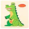 Rompecabezas de madera infantil de dibujos animados tridimensional para bebés, juguete educativo de desarrollo temprano, animal, tráfico, juguete de mano, 2-3 años