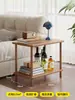 Mesa de centro de madera maciza, mesa de centro para sala de estar, mesa de té para uso doméstico, mesa de centro pequeña para apartamentos pequeños, mesita de noche, mesa de té, mesa auxiliar pequeña combinada, mesa baja