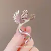 Nuevo Broche de Esmalte Chino Retro Fénix Pipa Abanico Flor Pin Accesorios Hanfu Qipao Broche de Tendencia Nacional