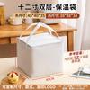 Bolsa Satchel Verde Bolo de Aniversário Espessado Bolsa Térmica Entrega Takeout Bolsa Especial Bolsa Refrigerada Personalizada Bolsa de Armazenamento Frio com Folha de Alumínio