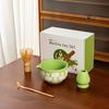 Set de Té Matcha Japonés Rosa Tazón de Matcha Transfronterizo Cerámica de 100 Piezas con Boquilla Herramientas de Bambú Flor de Cerezo Transfronterizo