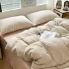Juego de Cama de Cuatro Piezas para Madre y Bebé Grado A Todo Algodón Algodón Puro Más Vendido Sábana Jacquard para Dormir Desnudo Funda Nórdica Juego de Tres 3/4 Piezas para Dormitorio
