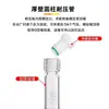 Tubo de vidro resistente à pressão rolha de PTFE rosqueada tubo colorimétrico laboratório químico fundo redondo/fundo plano com graduação parede espessa resistente à pressão