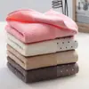 Toalha de Rosto de Algodão Puro para Casa de Adulto Cor Sólida Sem Fiapos Absorvente 100% Algodão Macia Logo Personalizável para Presentes