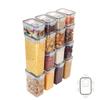 Frasco para Almacenar Alimentos Transparente Cuadrado Fresquero Cocina Frasco para Almacenar Granos Fruta Seca Espesado Almacenamiento Cubo Sellado