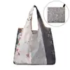 Bolsa de compras feminina de nylon, prática e portátil, para compras em lojas, supermercados, bolsa de ombro para compras, pode ser Vendida no Atacado