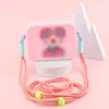 Bolso bandolera para teléfono con pantalla plegable de silicona, monedero de diosa de nuevo estilo con cremallera, bolsa de maquillaje de dibujos animados impermeable portátil