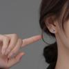 Naran 1 plata s925 estilo coreano corazón de niña Planeta Universo aretes estrella dulce aretes pequeños femeninos G5104