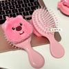Peine de Bolsa de Aire Loopy Relleno, Lindo Peine Espejo de Cojín de Aire de Castor Pequeño, Peine de Masaje Portátil para Chicas Suaves, Mini Peine