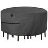 Capa Redonda para Móveis Amazon Transfronteiriça Capa para Móveis de Mesa e Cadeira de Jardim e Varanda ao Ar Livre Capa Impermeável e à Prova de Sol para Móveis de Mesa e Cadeira ao Ar Livre