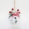 Colgante de Campana de Navidad Cuerda de Cáñamo Accesorios de Frutas Rojas Decoración Navideña Transfronteriza Hogar Hotel Árbol de Navidad Colgante de Campana