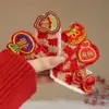 Pinza para el Cabello de Felpa Roja Festiva para Nochevieja, Flequillo Despeinado Lateral para la Frente de Mujer, Pinza Bb, Accesorios para el Cabello de Otoño e Invierno, Accesorios para la Cabeza