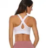Europa y Estados Unidos nuevo sujetador deportivo espalda cruzada chaleco ajustado fitness yoga ropa interior deportiva mujer Venta Directa de Fábrica