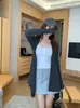 Abrigo Chal Coreano Dongdaemun Trece Filas Irregular Principios de Otoño Holgado Talla Extra con Mangas Largas Casual para Mujer