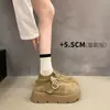 Mocasines planos tipo Birkenstock con plataforma alta para mujer, nuevos de primavera 2026, casual versátil, zapatos perezosos vintage
