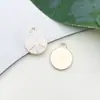 1 Pingente Branco com Gotejamento de Óleo, Pingente Pequeno para Pulseira e Colar, Acessório de Chaveiro DIY Feito à Mão Venda por Atacado