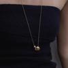 Collar de Cadena para Suéter con Colgante Esférico de Textura Irregular Moda para Mujer Simple de Alta Gama Lujo Ligero Cadena de Clavícula Personalizada