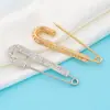 Nuevo Broche de Perlas Doble Fila de Pedrería Anti-Exposición para Modificación de Jeans Artefacto de Fijación de Ropa Ajustada Broche Decorativo