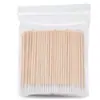 Hisopos de Algodón Punta Fina para Microblading Palillos Finos Palitos de Madera para Manicura Desechables Punta Fina de un Solo Uso Delineador de Ojos Belleza Hisopos Pequeños de Algodón Hisopos de Algodón