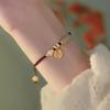 Pulsera Marca Xiao Fu para Mujer Tejida a Mano Calcedonia Diseño Nicho Nueva Moda Mejor Amigo de Pareja Cumpleaños Suerte Cuerda de Mano