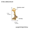 Pulseira Ins Cubo de Açúcar Esmalte de Aço Inoxidável Zircônia Peixe Pequeno Colorido Moda Versátil Joia Banhada a Ouro Real 18K