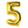 Globo digital de aluminio de 32 pulgadas, tamaño mediano, dorado y plateado, para cumpleaños, luna llena, decoración para bebé de un año, globo fotográfico