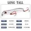 Cebo de pesca con forma de lápiz de cabeza de serpiente, Luya, 10 cm/15,6 g, simulación de pesca en agua dulce, cebo artificial, cebo duro, productos de pesca
