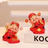 Dios de la Riqueza Soporte para Teléfono Móvil Linda Decoración Adornos para Estación de Trabajo de Oficina Decoraciones de Escritorio Creativas Tendencia Nacional Pequeños Adornos