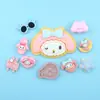 Serie de Melodía de Dibujos Animados Creativos Accesorios de Resina Accesorios de Pegamento de Crema DIY Zapatos con Agujeros Imán para Refrigerador Llavero