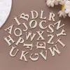 Acero Inoxidable Alta Retención de Color Capital 26 Letras Inglesas Pendientes Colgantes Colgante DIY Collar Pulsera Accesorios de Joyería