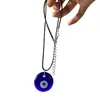 Colar Olho Turco Azul Olho do Diabo Mais Vendido, Corda de Cera Pingente Redondo Olho do Diabo Pulseira
