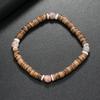 Amazon Aliexpress Joyería Transfronteriza Estilo Simple Europeo y Americano Pulsera de Concha de Coco Piedra Natural Turquesa Pulsera Estilo Étnico