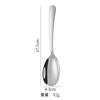 Cuchara de acero inoxidable 304, cuchara doméstica, cuchara para comer para niños, cuchara plana espesa para sopa para adultos, cuchara para profundizar