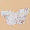 Babadores Impermeáveis Bebê Estilo Coreano Ins, Babadores de Algodão Puro Dupla Face para Bebês, Babadores em Formato de Pétala para Meninas e Meninos