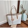 Bolso Trendy Transfronterizo para Mujer de Gran Capacidad 2026 Nuevo Estilo Texturizado de Verano Bolso de Hombro de Compras para Clase y Viajes Diarios Bolso Tote