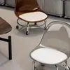 Taburete de Rueda Universal Acrílico Silencioso Polea Infantil Silla Pequeña Doméstico Extraíble Taburete con Ruedas para Sofá Taburete Bajo