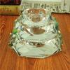 Cenicero Octagonal de Cristal Creativo K9 Regalo para Sala de Estar Adorno Rombo de Moda Cenicero de Vidrio de Lujo Ligero