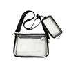 Bolsa transversal de PVC da Amazon transfronteiriça Bolsa feminina de gelatina transparente Bolsa transversal de ombro transparente de PVC na moda estilo Hong Kong para homens