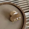 Presilha de Cabelo Feita à Mão Estilo Francês, Presilha Elegante de Acetato Tubarão, Mini Presilha de Garra em Formato de Coração, Presilha para Nuca, Grampo, Acessório de Cabelo