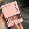 Caja de Empaque para Uñas Portátiles Caja Transparente Personalizada para Manicura Caja Abatible Caja de Papel para Chips de Manicura Caja de Regalo Personalizada Personalización
