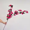 Rosa Triangular Simulada de Haste Longa com Folhas Verdes, Arranjo Floral de Videira para Cabeceira, Flores Artificiais, Alta Qualidade