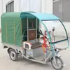 Triciclo Elétrico Para-brisa Temperado Toldo Toldo de Chuva Protetor Solar Toldo Frontal da Cabine Chapas Metálicas do Abrigo