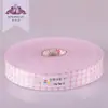 [196-220] Tela de ribeteado para impresión de poliéster directo de fábrica, 3 cm de ancho, ribeteado enrollado de pulpa de perla