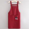 Delantal Simple Repelente al Agua Estilo Coreano para Cocina Casera, Cintura para Cocinar para Mujeres, Estampado, Ropa de Trabajo Especial para Hombres